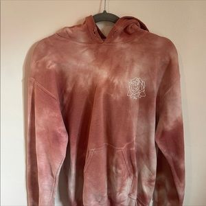 Tiedye rose hoodie